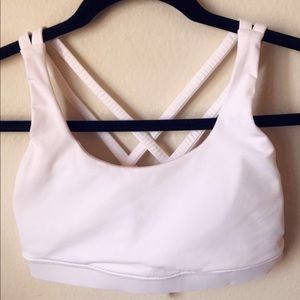 Lululemon white sports bra size 4